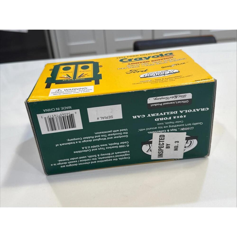 Gearbox Ford Crayola Truck Coin Bank No. 1 Limited Edition Vintage Toy NOS 1998 - Picture 7 of 7